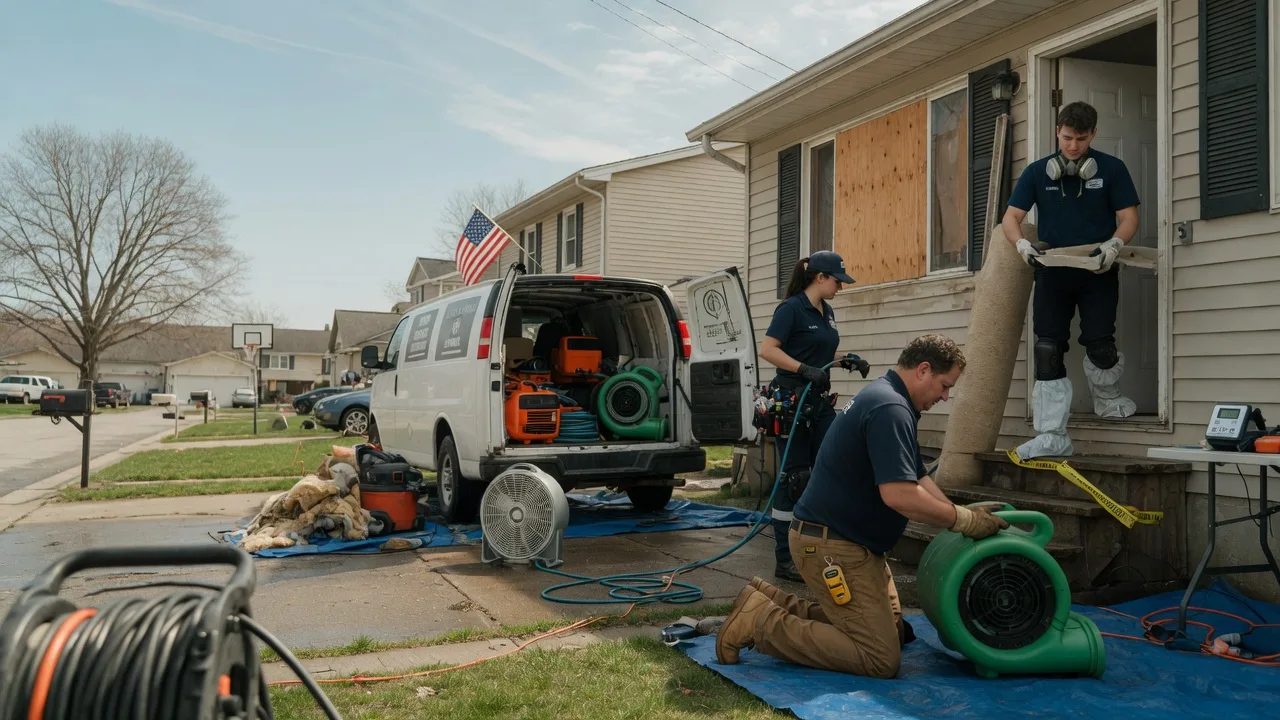Water Damage Restoration in Carbon Cliff, IL near me